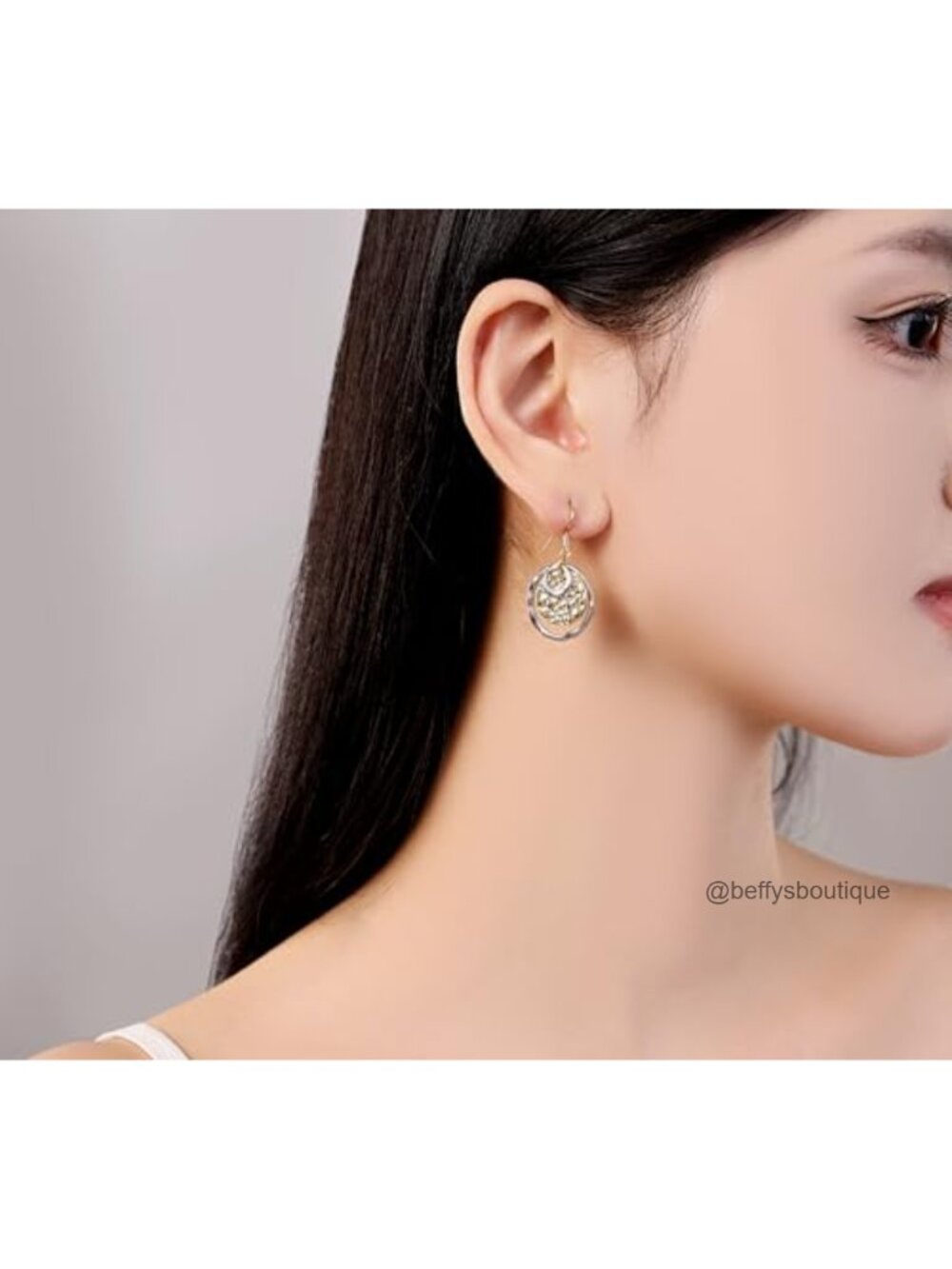925 Sterling Silver 14k Gold Plated Dangle Earrings Handmade Boho